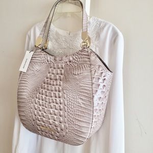 Brahmin Croc Embossed Leather Marianna Melbourne